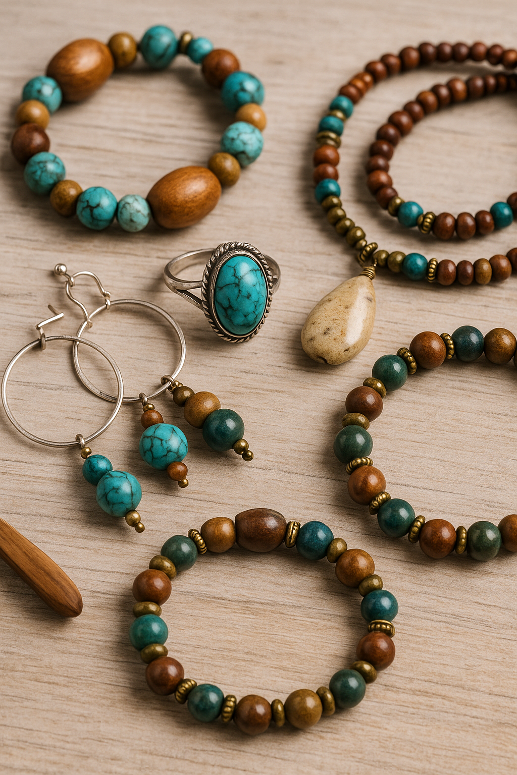 Bijoux artisanaux bracelets colliers bagues 